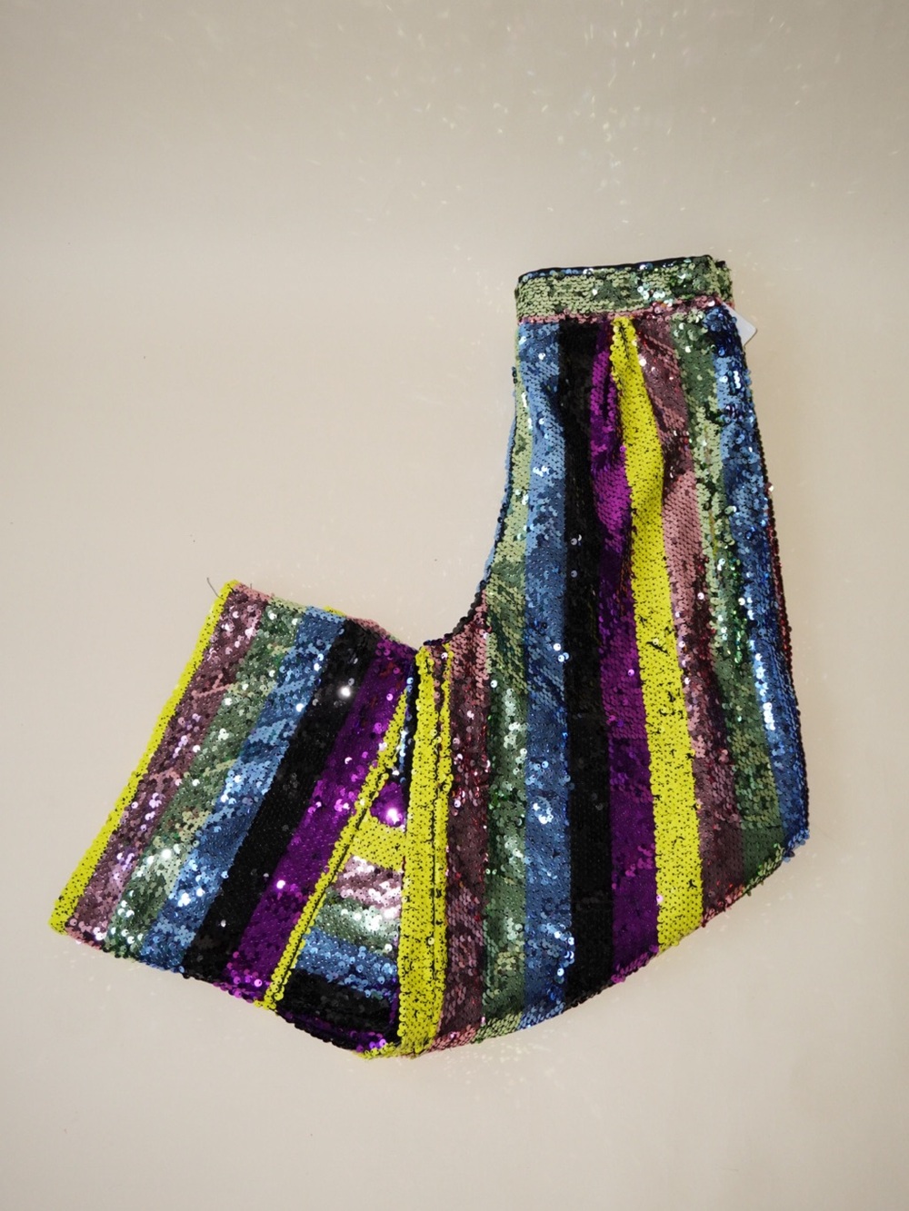 Multicolored Sequin Culottes Pants NWT - Size Medium